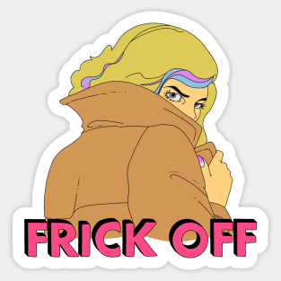 Frick Off - Shady Woman Sticker